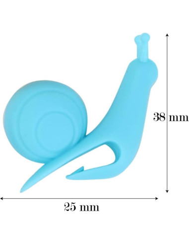 Marcadores de Té en Silicona AKOAK 10 Piezas Caracol Multicolor