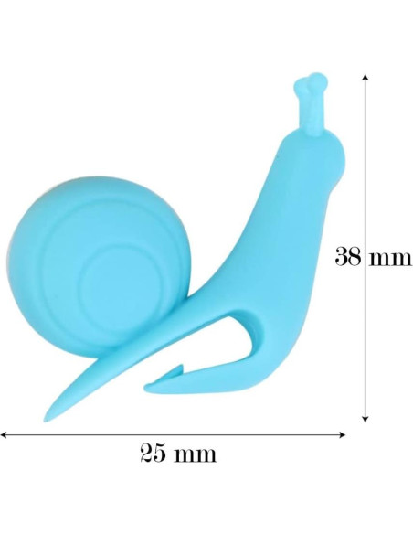 Marcadores de Té en Silicona AKOAK 10 Piezas Caracol Multicolor