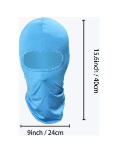 Paquete de 5 Mascarillas Balaclava Hombre UV Azul Cielo 2