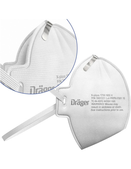 Máscara desechable Drger X-plore 1750 V | Paquete 15 unidades