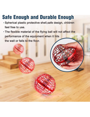 Bola Voladora WHATOOK TSM004-R Rojo Controlada por Mano