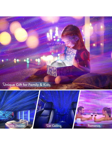 Proyector Estelar Rossetta LED con Altavoz Bluetooth y Ruido Blanco