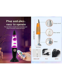 Lámpara de Movimiento Magma LED Liusha 34cm Control Remoto 2