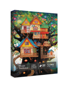 Rompecabezas de Arte Casa en el Árbol BBOLDIN 1000 Piezas 2