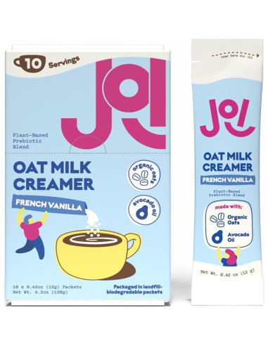 Crema de Café de Leche de Avena JOI Vainilla Francesa 10 Porciones