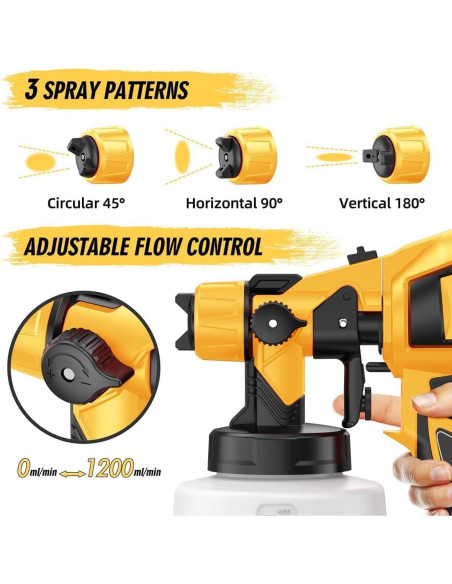 Pulverizador de Pintura Eléctrico Xavax CN-6000 1000W Amarillo