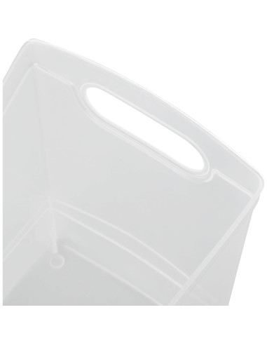 Contenedor de Almacenamiento Estrecho 33x23x15 cm - Juego de 2 - Transparente