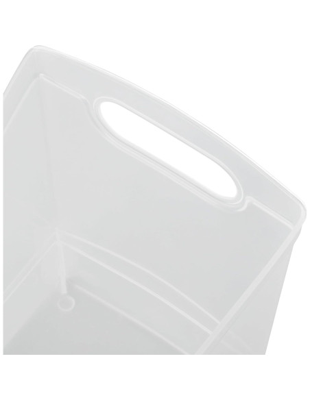 Contenedor de Almacenamiento Estrecho 33x23x15 cm - Juego de 2 - Transparente