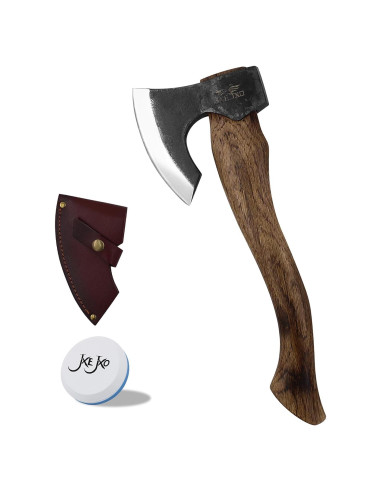 Hacha de Camping JXE JXO El Berserker 39.9 cm con Funda de Cuero
