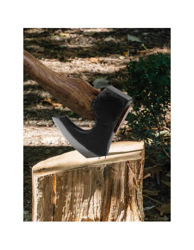 Hacha de Camping JXE JXO El Berserker 39.9 cm con Funda de Cuero