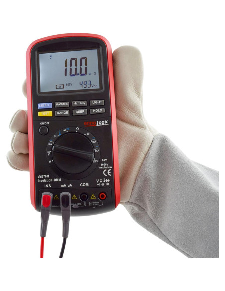 Megómetro eM870M ennoLogic 50-1000V Multímetro Profesional