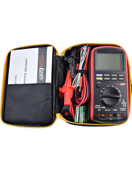 Megómetro eM870M ennoLogic 50-1000V Multímetro Profesional