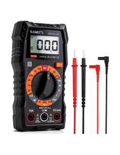 Multímetro Digital KAIWEETS KM100 con Estuche y Doble Fusible