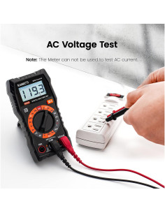 Multímetro Digital KAIWEETS KM100 con Estuche y Doble Fusible 2
