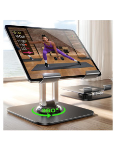 Soporte ajustable para iPad LISEN 2023 360 negro