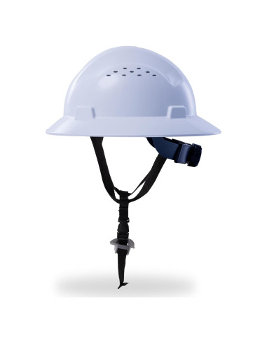 Casco de construcción AnTools blanco con suspensión ajustable