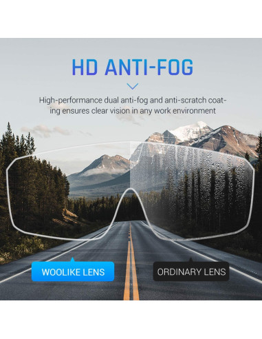 Gafas de Seguridad Woolike FA-03 Antivaho y Ajustables