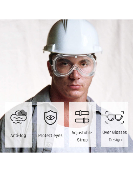 Gafas de Seguridad Woolike FA-03 Antivaho y Ajustables