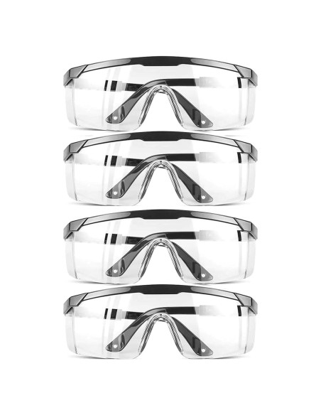 Gafas de Seguridad Antivaho Transparentes 4 Pack - Protección Ocular Gafas de Seguridad Antivaho Transparentes 4 Pack - Protección Ocular