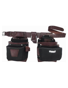 Cinturón de Herramientas Zeluga 20-171 Cuero Marrón 10 Bolsillos