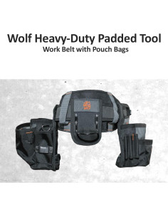 Cinturón de Herramientas WOLF WTB300 Reforzado con 29 Bolsillos 2