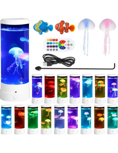 Lámpara Acuario LED Lnrueg 30.99x11.94cm 4 Modos 17 Colores 2