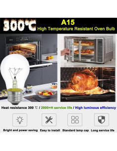 Bombilla A15 40W PaeorRorL para electrodomésticos 4 unidades 2