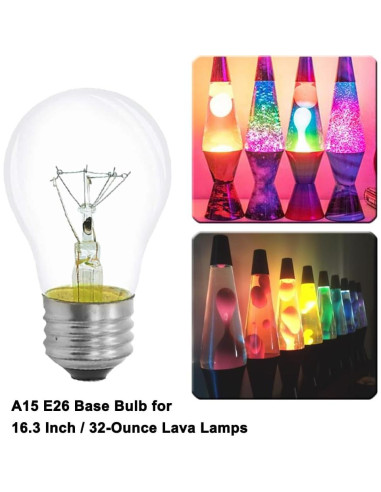 Bombilla A15 40W PaeorRorL para electrodomésticos 4 unidades