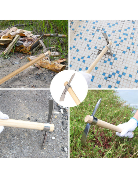 Pico de Jardín GENHAKON 40 cm Acero Inoxidable 2 Pcs