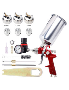 Pistola de Pulverización HVLP BANG4BUCK 1L 1.4mm 1.7mm 2.5mm