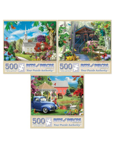 Conjunto de 3 Rompecabezas 500 Piezas Alan Giana