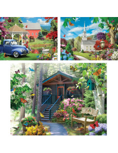 Conjunto de 3 Rompecabezas 500 Piezas Alan Giana 2