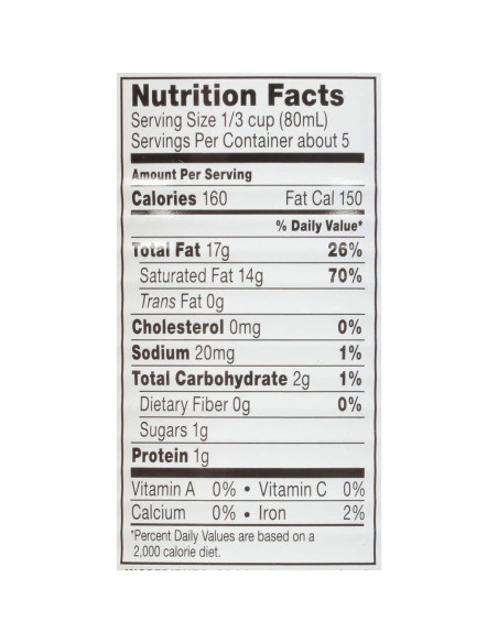 Crema de Coco Thai Kitchen Sin Azúcar 404 ml Vegana