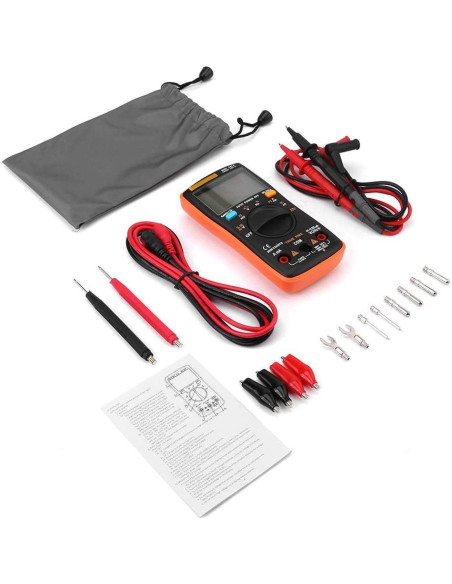 Multímetro Digital Walfront AN8008 True-RMS 269g Pruebas