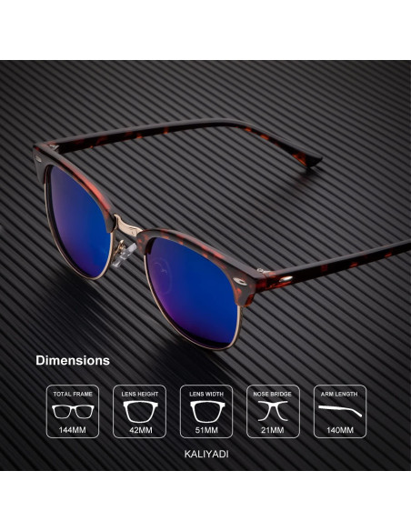 Gafas de sol KALIYADI polarizadas unisex marco ligero