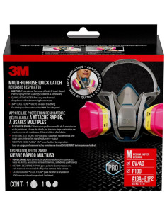 Respirador Reutilizable 3M 65023QL Mediano con Cierre Rápido 2