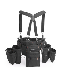Cinturón de Herramientas Chyaidach 16 Bolsillos Ajustable 68.6-121.9 cm