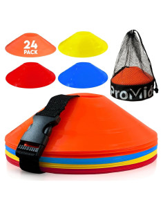 Conos de Entrenamiento ProMidas 24 Pcs Flexibles y Resistentes