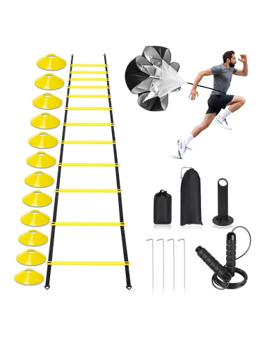 Escalera de Agilidad CHIWALLO 6,10 m + Conos y Cuerda