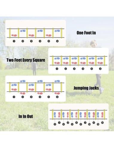 Escalera de Agilidad CHIWALLO 6,10 m + Conos y Cuerda
