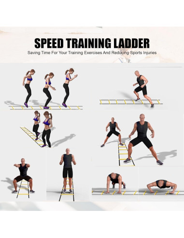 Escalera de Agilidad CHIWALLO 6,10 m + Conos y Cuerda