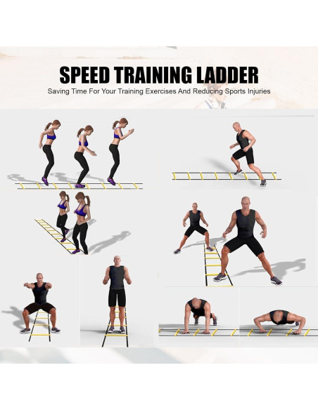 Escalera de Agilidad CHIWALLO 6,10 m + Conos y Cuerda