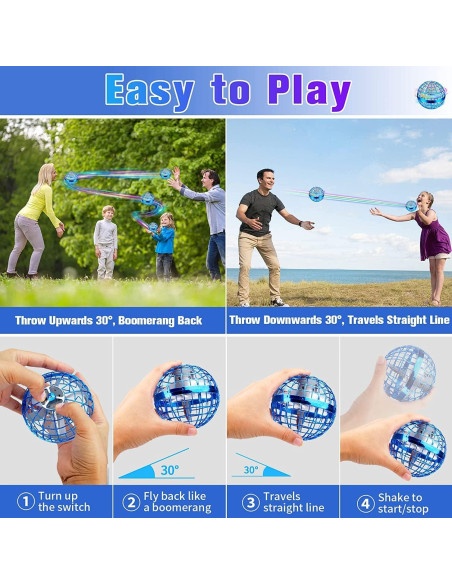 Bola Voladora Galáctica HONBQYCC Azul Control Remoto