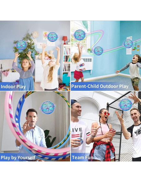 Bola Voladora Galáctica HONBQYCC Azul Control Remoto