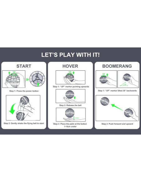 Bola Voladora Galáctica HONBQYCC Azul Control Remoto