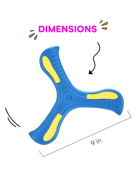 Boomerang Amazaque Azul para Niños - Espuma Suave y Segura