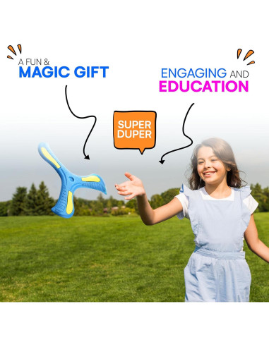 Boomerang Amazaque Azul para Niños - Espuma Suave y Segura