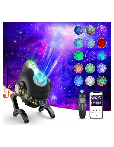 Proyector de Galaxia YONHUIZI ST-2401 con Altavoz Bluetooth