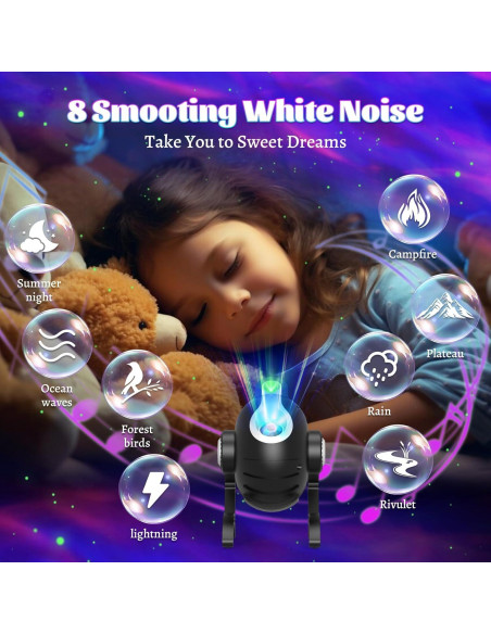 Proyector de Galaxia YONHUIZI ST-2401 con Altavoz Bluetooth