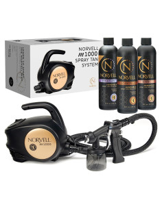 Kit Bronceado Norvell M1000 HVLP + 3 Soluciones 8 oz